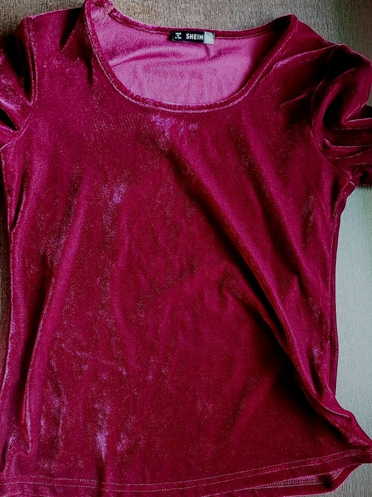 Shein Velvet Top