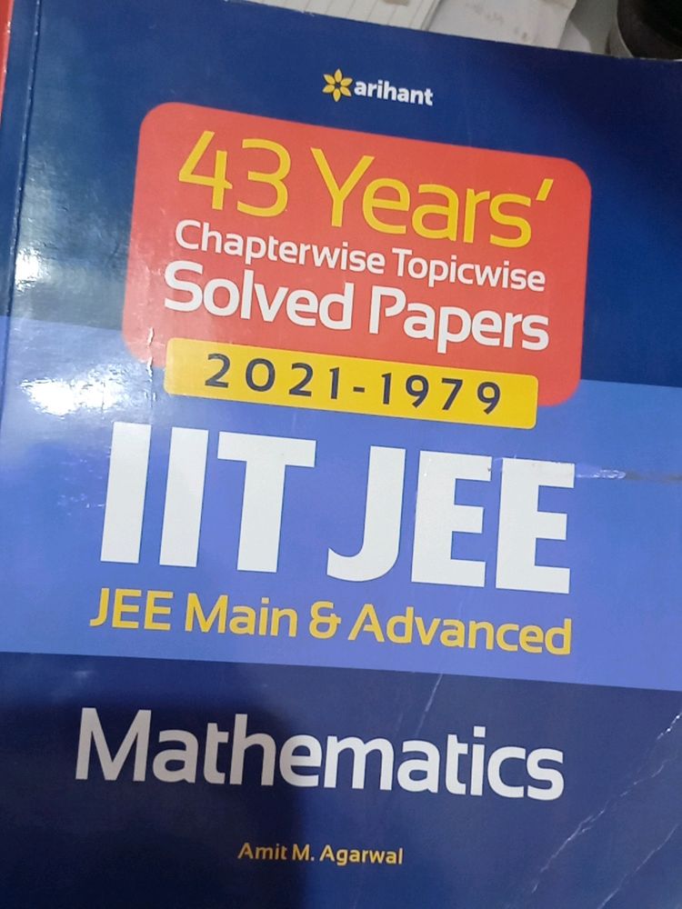 43 Years Chapterwise Topic Wise Solved Paper For IIT Mathematics