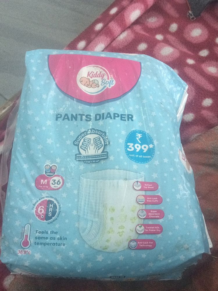 Kiddy Soft Pants Diapers M Size 36 Pcs