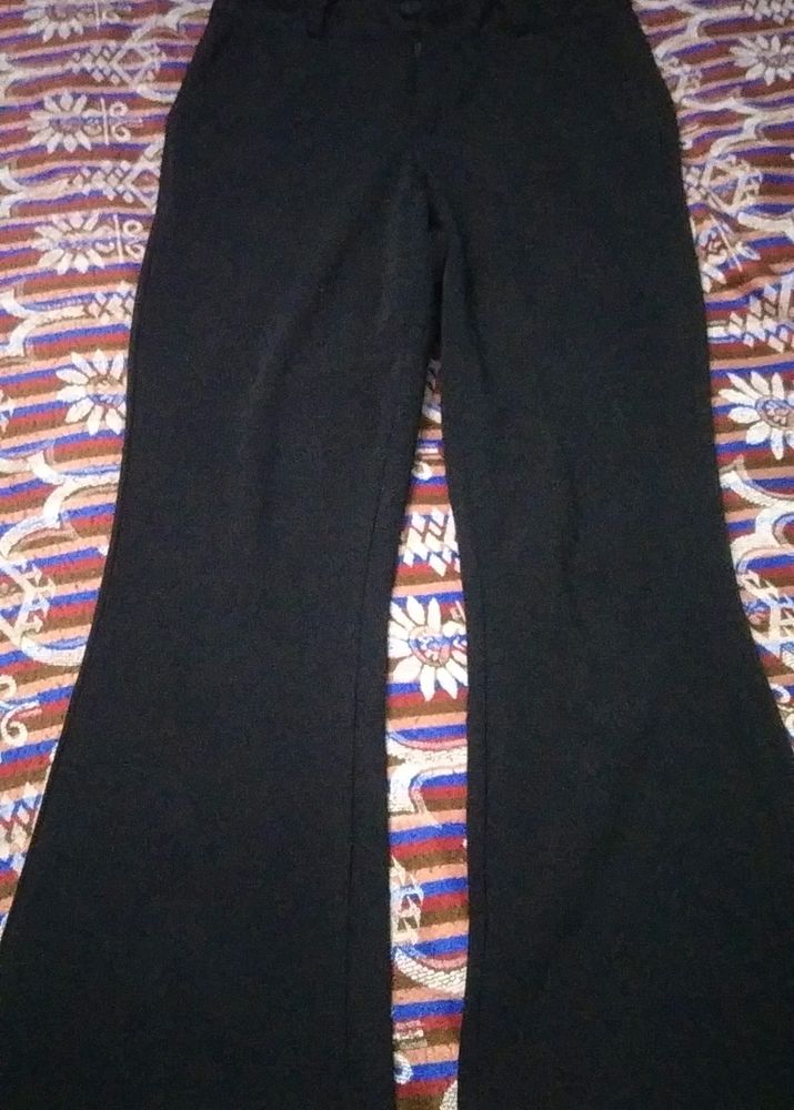 Black Flared Formal Pant