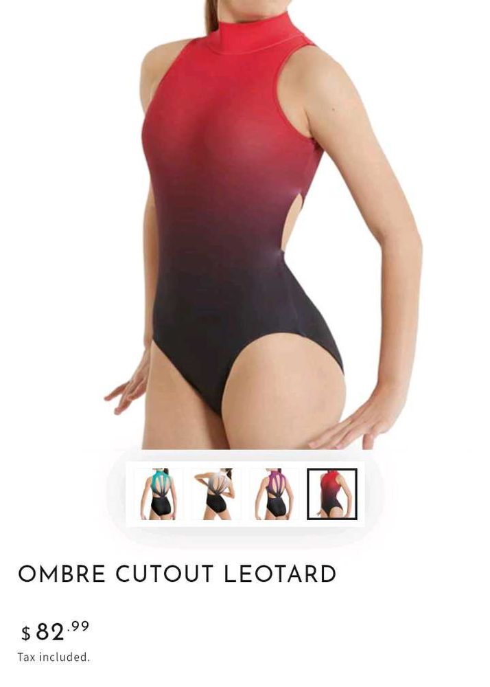 Ombre leotard/swimwear/bodysuit