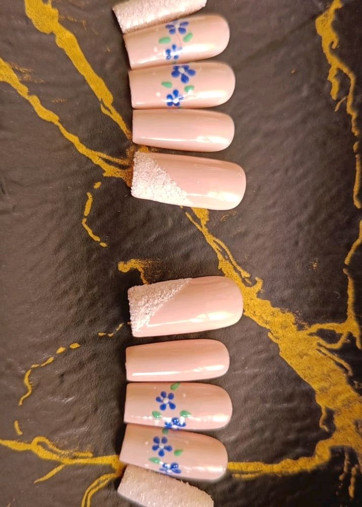 Floral & Sugar Nail Art