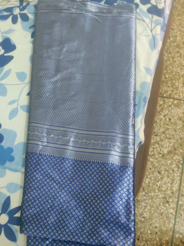 Royal Blue Banarsi Saree