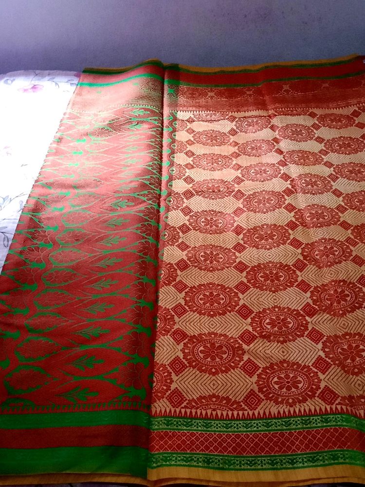 Absolutely New All Over Thread Work Assam Silk