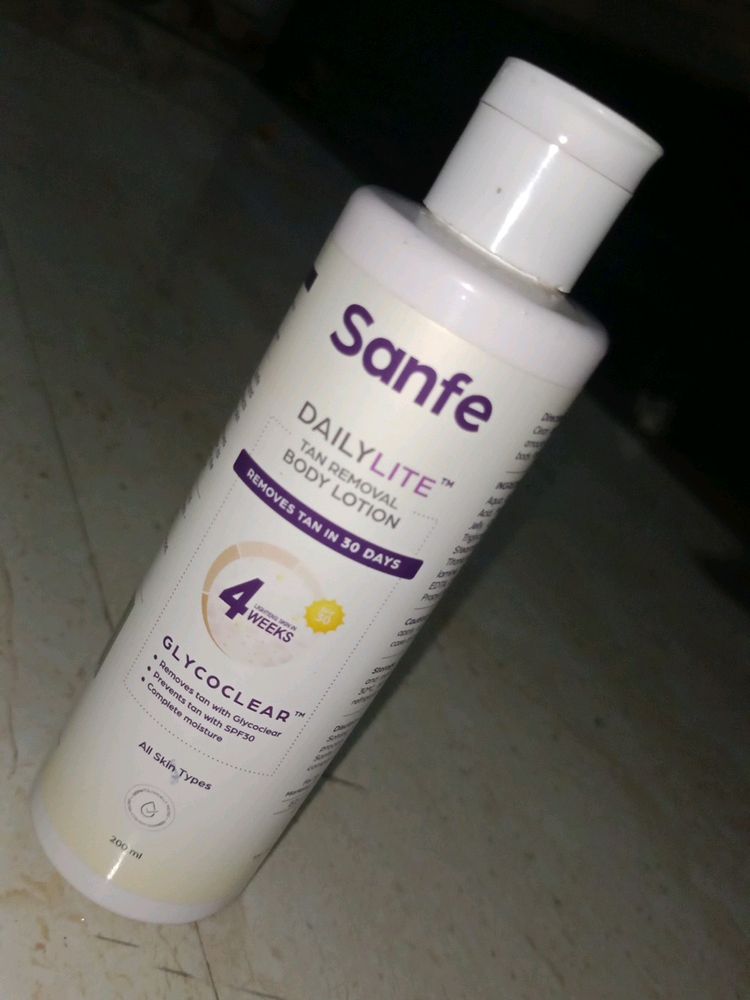 Sanfe Daily Light Tan Removal Lotion