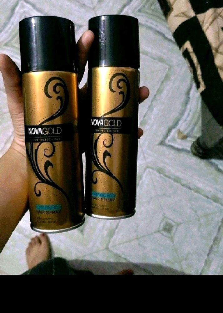 Nova Professional Gold Hair Spray Hold Your Curls