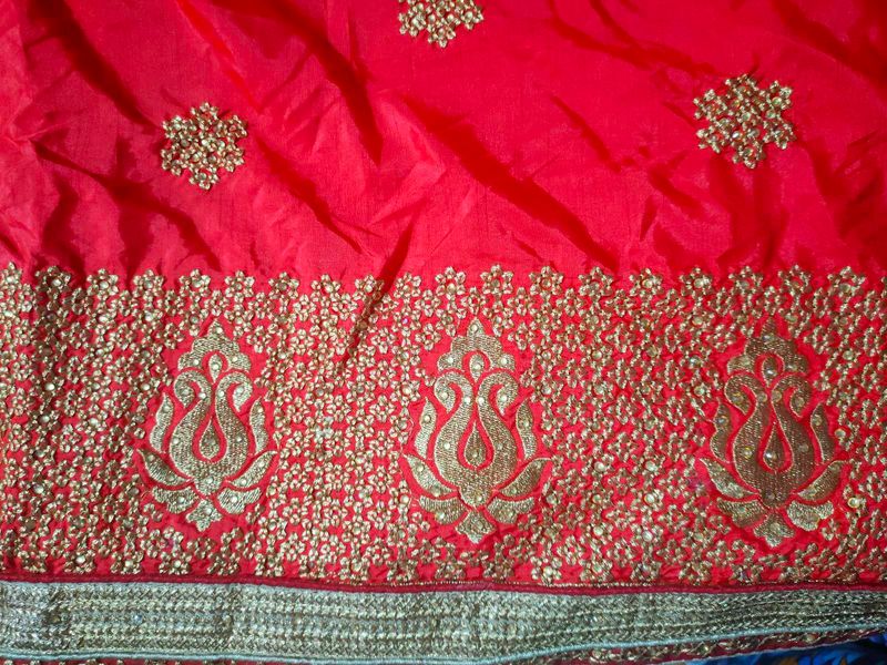 Beautiful KARVACHAUTH special Saree With Blouse