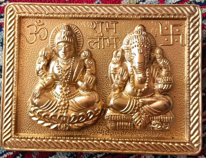 Ganesh ji Lakshmi Mata Photo Frame With Stand