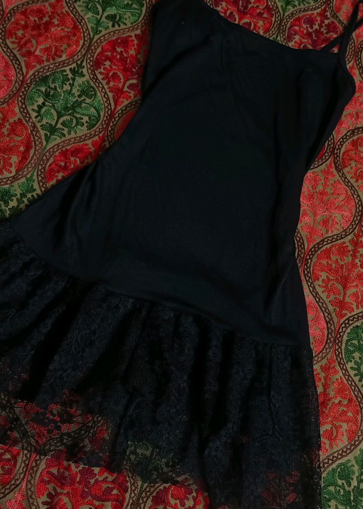 Black Laungerie Dress