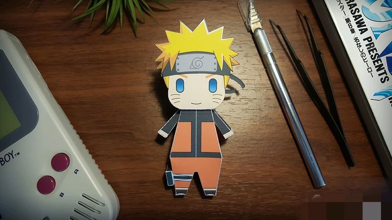 Anime Naruto Shippuden Naruto Chibi Figurine(Paper)