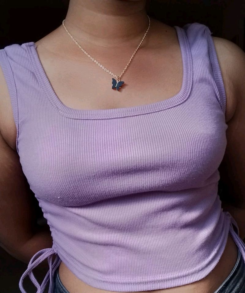 Lavender Crop Top