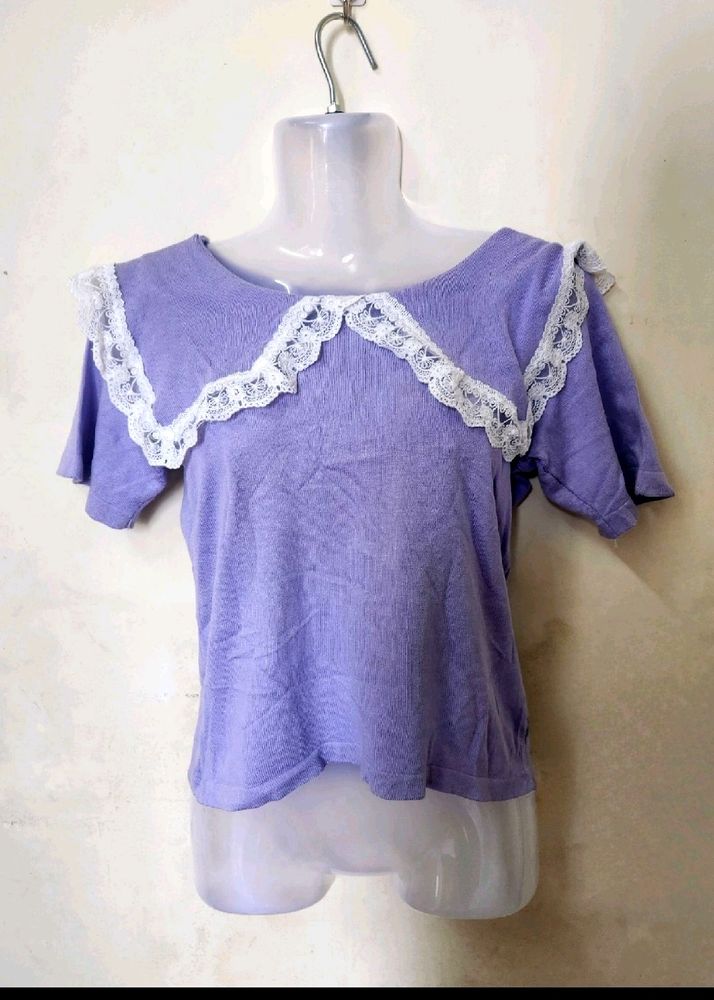 Korean Lavender Top