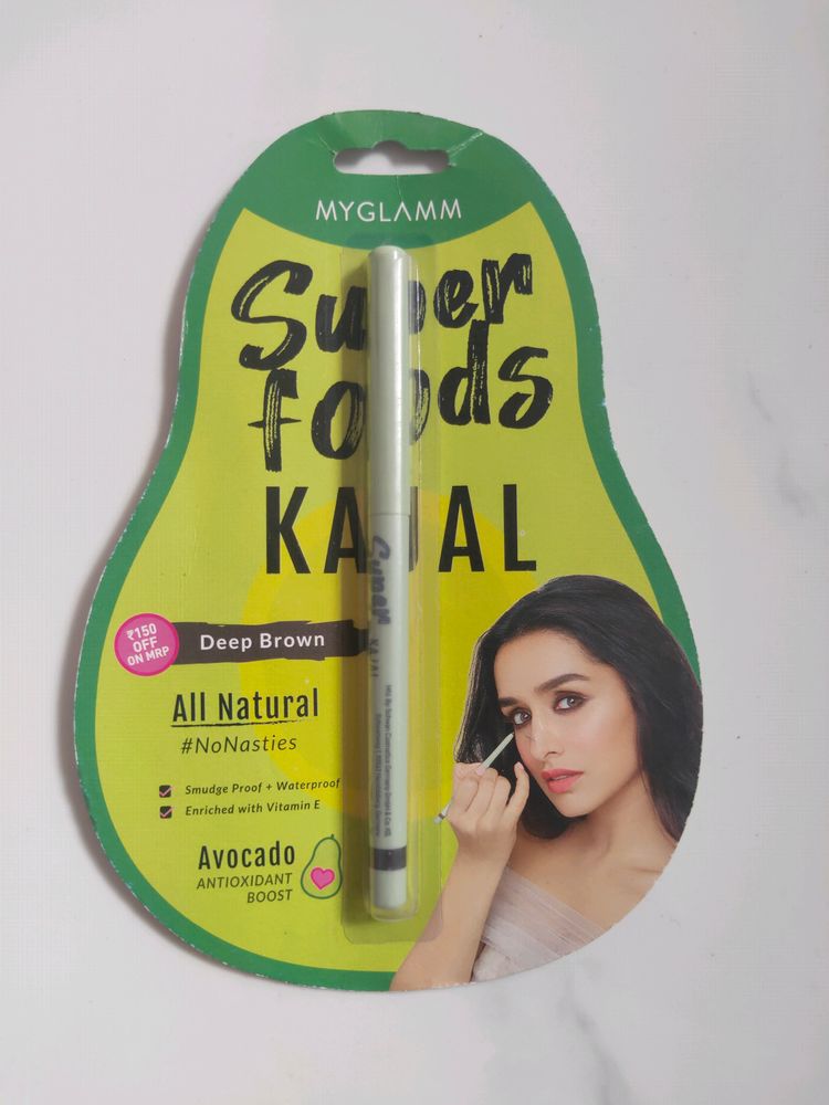 SUPERFOODS KAJAL DEEP BROWN &EYEBROW PENCIL BLACK