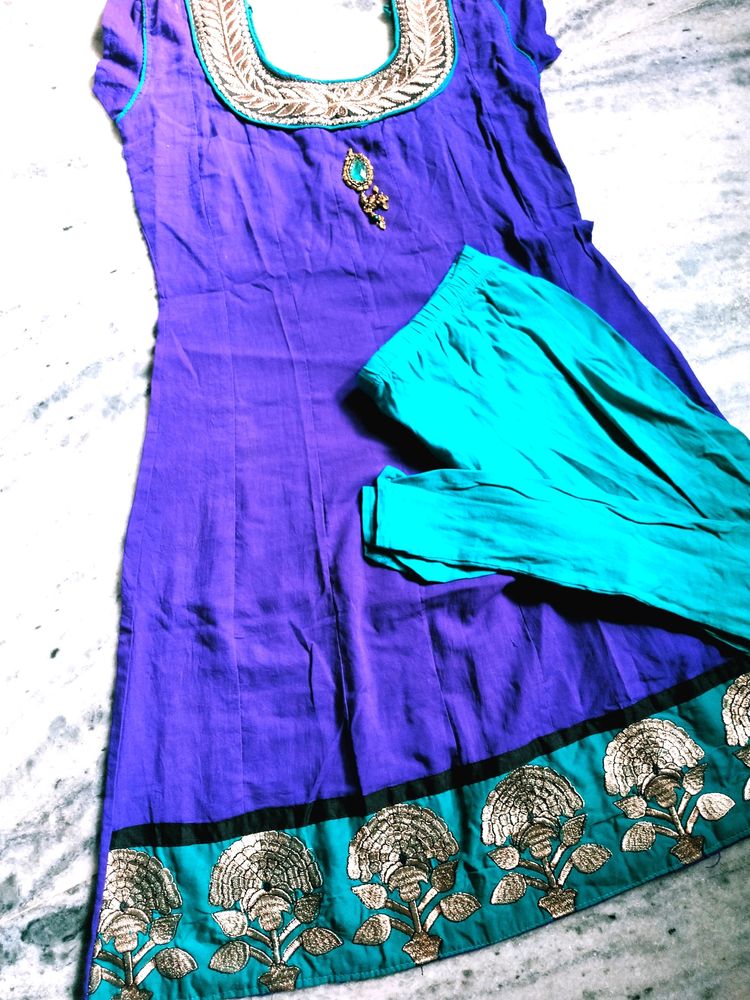 💜Beautiful Voilet Kurta Set For Women