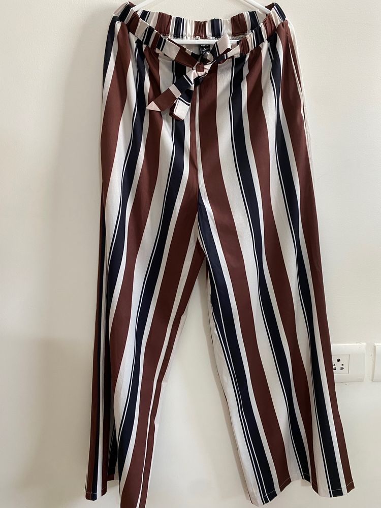 Shein Striped High Waist Pants