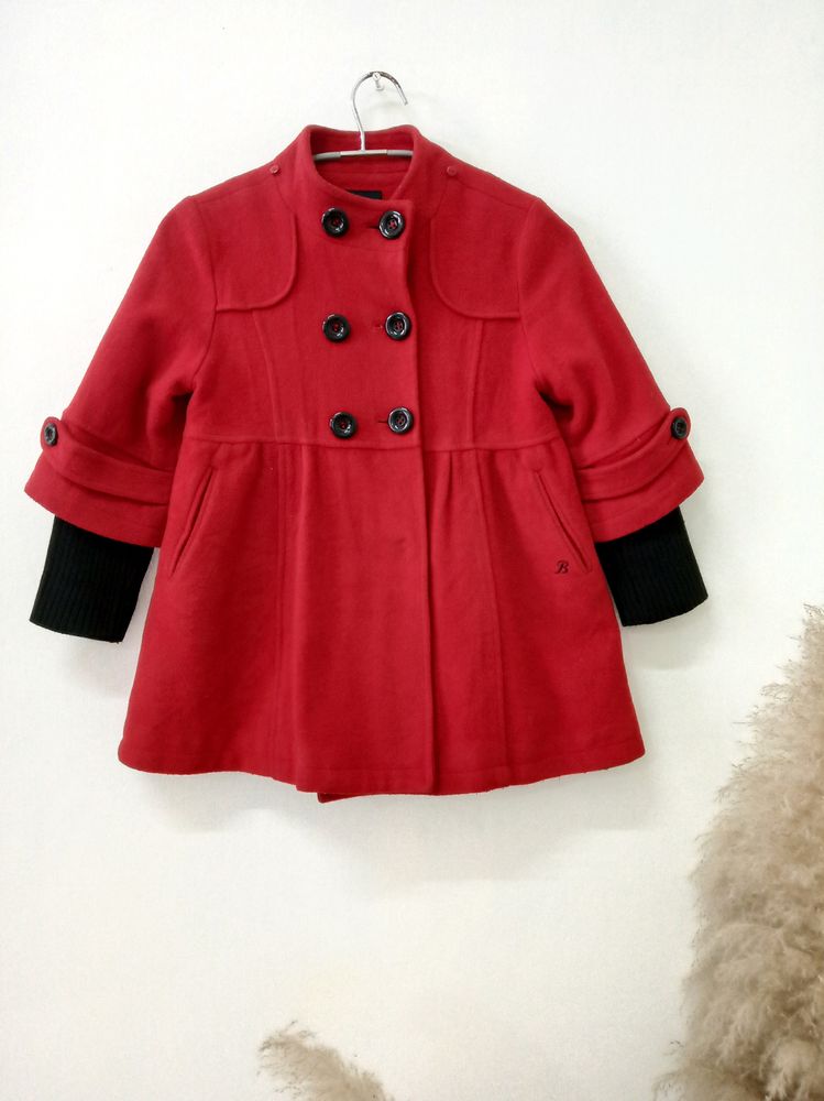 Girls' Red Dress Coat