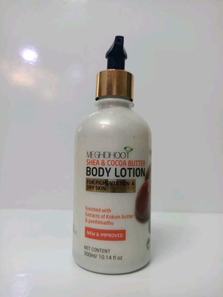 meghdoot shea & cocoa butter body lotion