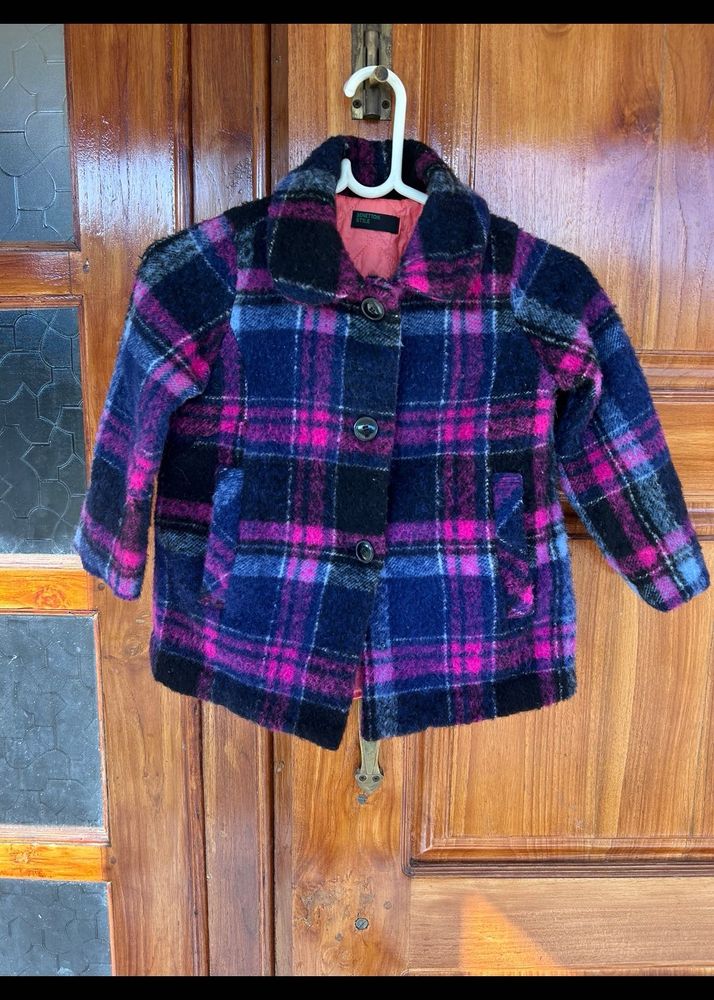 Benetton Tweed Coat 4-6 Years