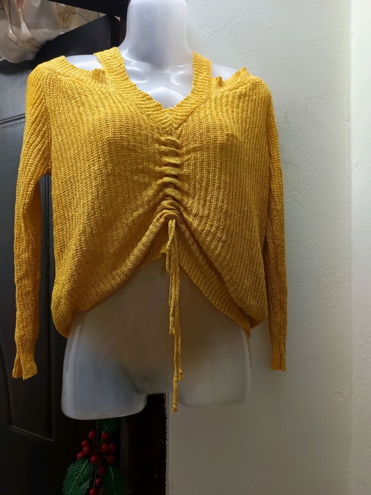 Cold Shoulder Sweater