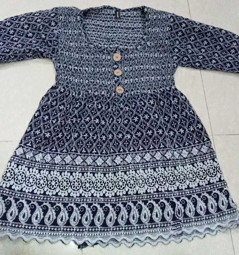 Short Embroidery Kurti