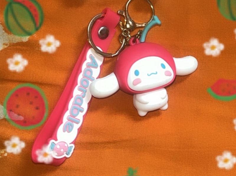 Cinnamoroll Cherry Keychain