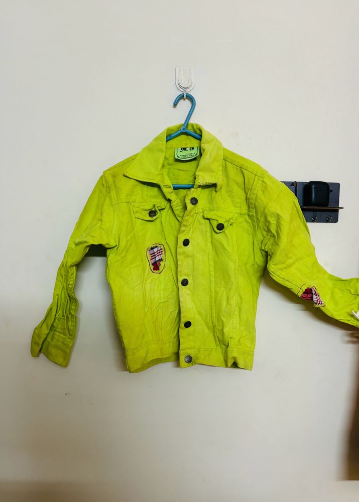 yellow denim jacket for women