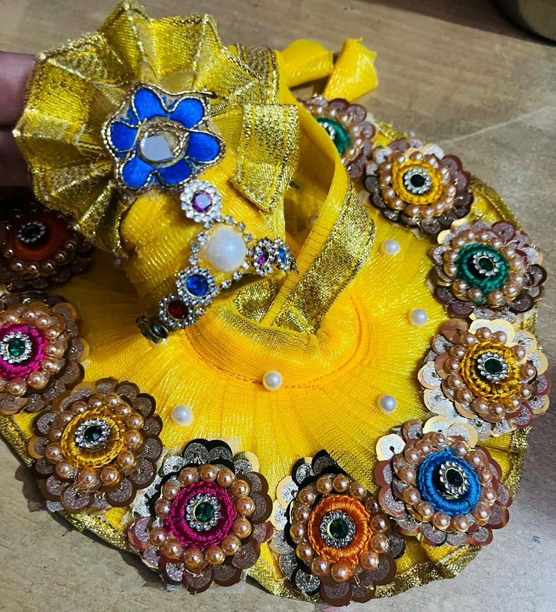 Laddu Gopal Fancy  Pagdi Set Dress Size 2,3,4