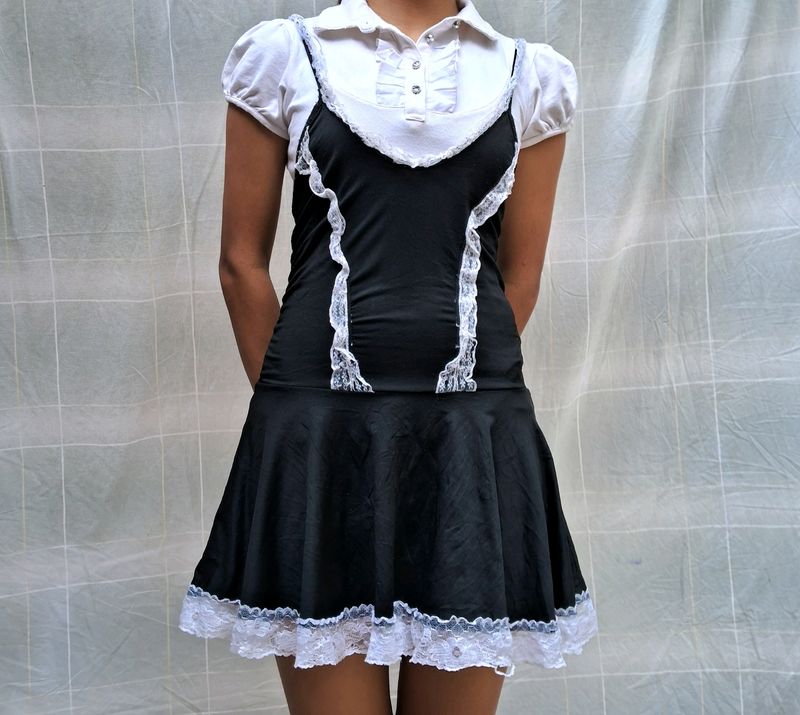 Aesthetic Kawaii  Milkmaid Coquette Dress 👗