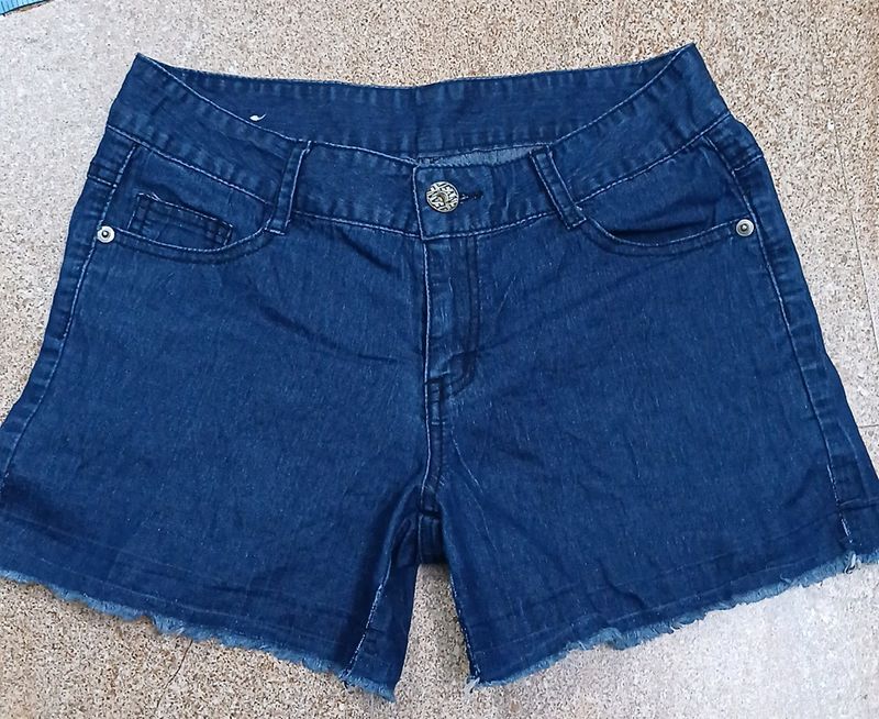 Soft Denim Shorts