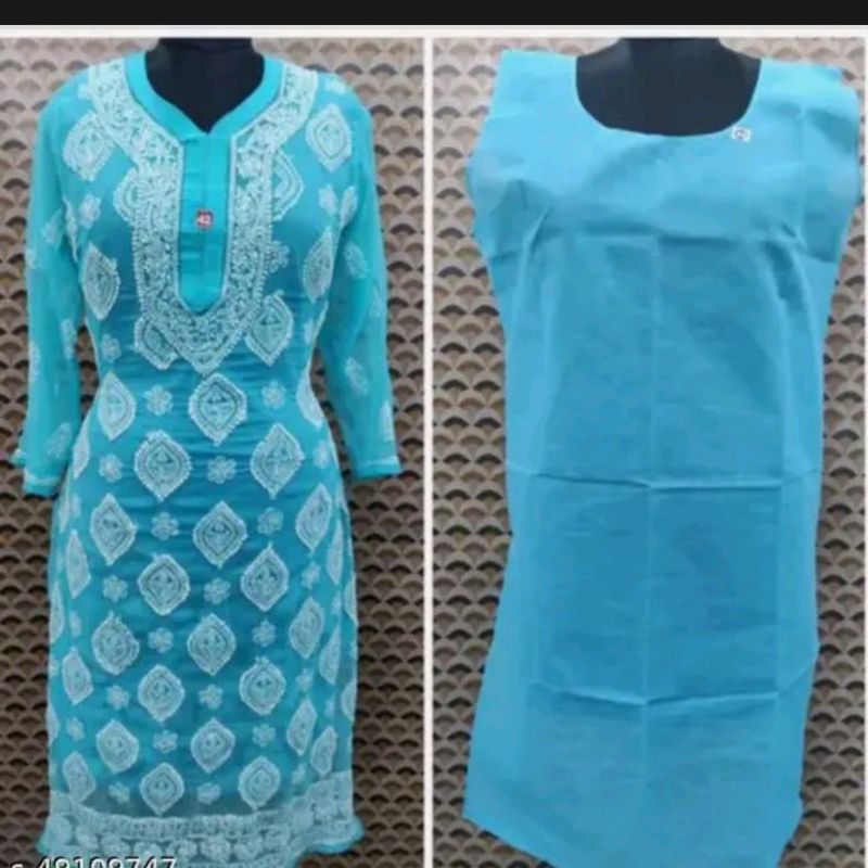 Chikankaari Kurti For Women's