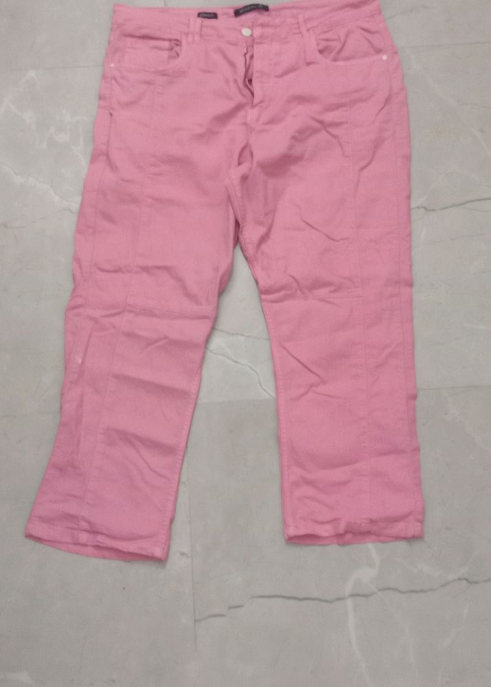 Pink Straight Pant Women 36