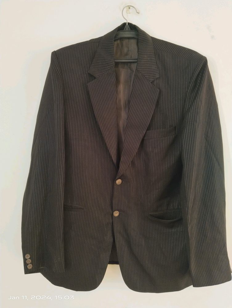 Black Linen Blazer