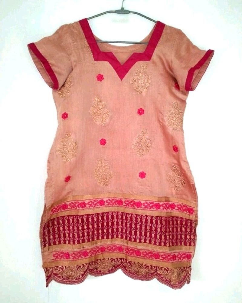 Embroidered Kurta Dupatta Set