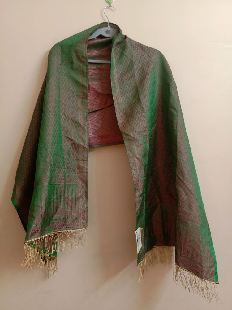 Double Color Silk Duppta