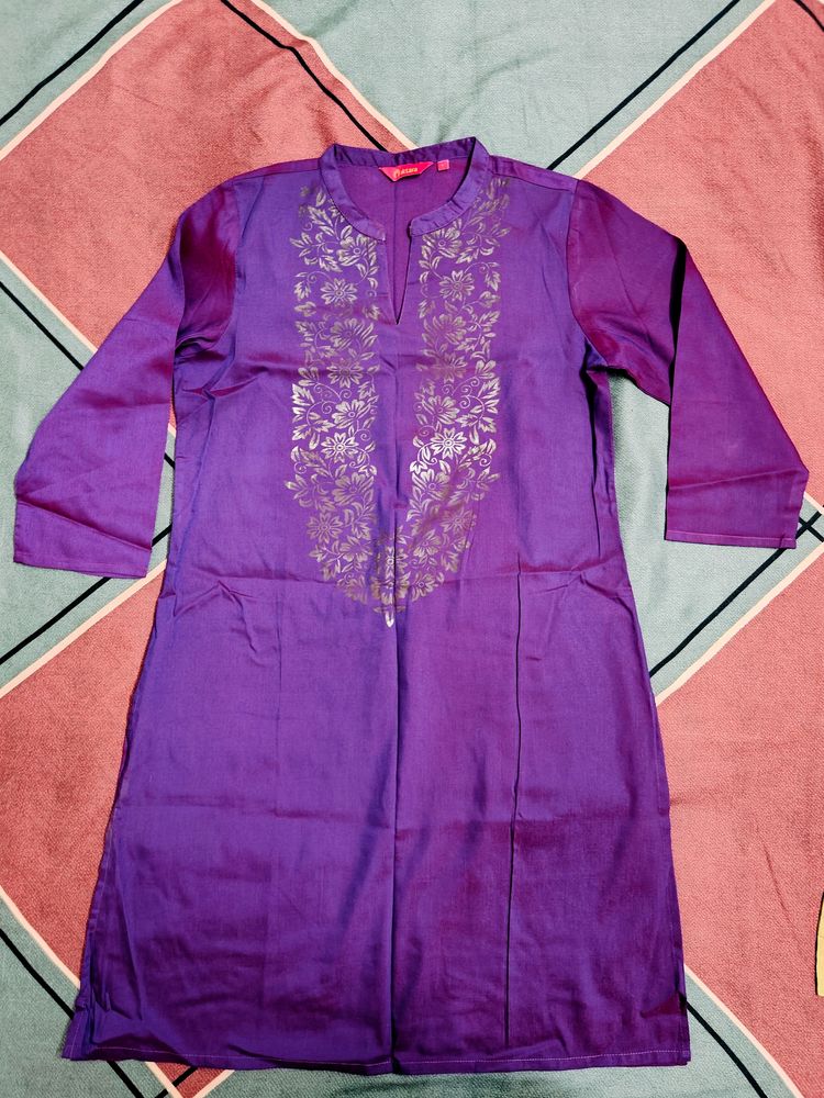 Purple 💜 Silk Kurti