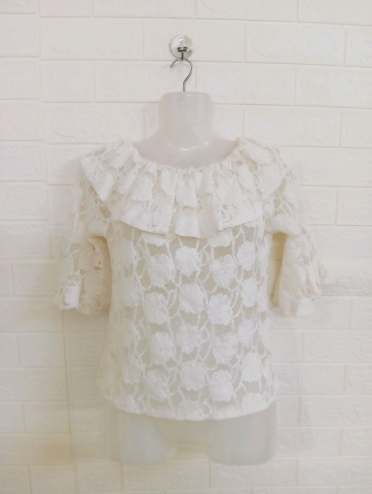 CROCHET OFF-WHITE TUNICS