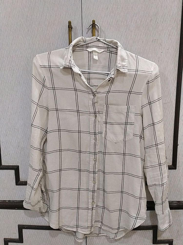 H&M Off White Shirt