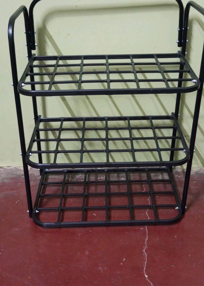 New/Unused Heavy Metal And Plastic Shoe Rack