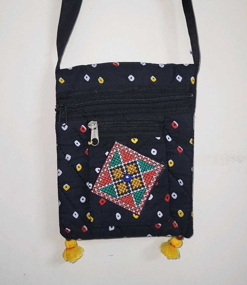 Colourful Embroidered Sling Bag✨️