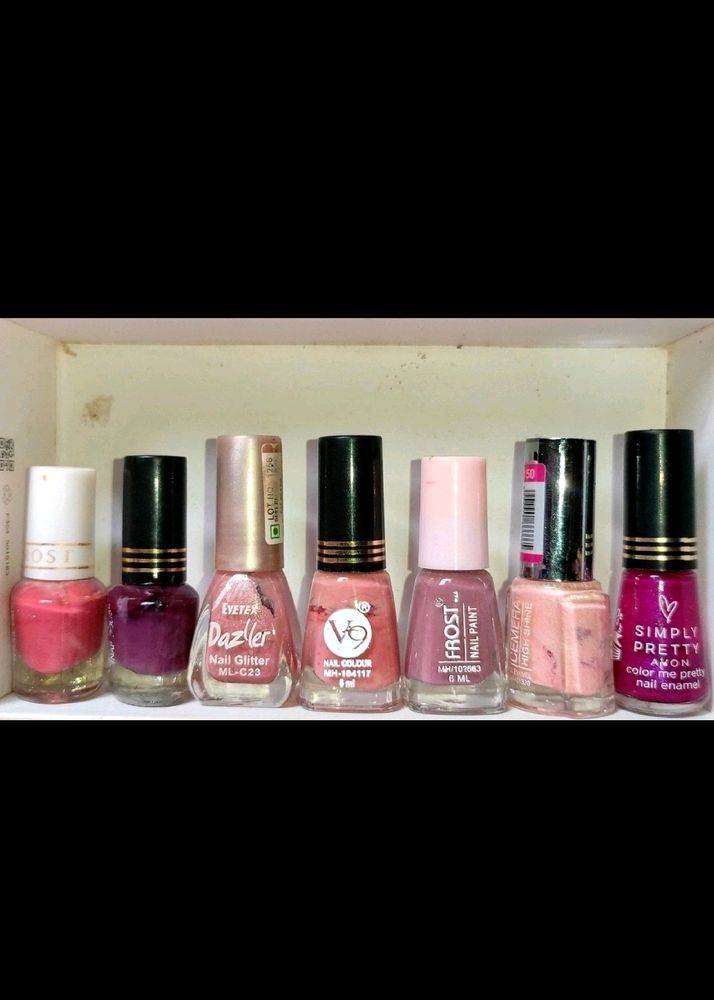 Combo Of 9 (8 Nail Polish & 1 Foundation)