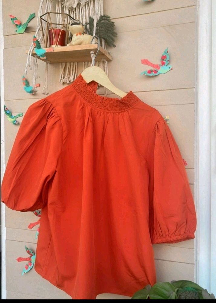 Orange Elegant Top