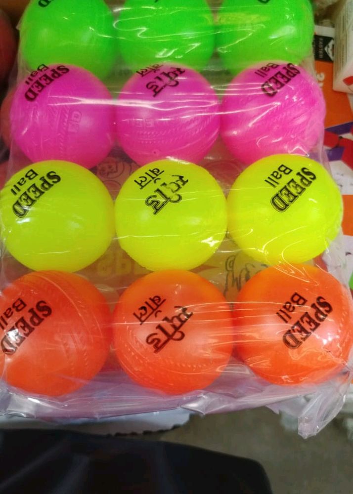 Combo Of 12 Hard Plastic Balls