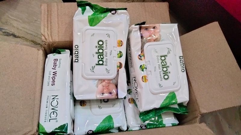 Pack Of 5 Babio Wet Baby Wipes