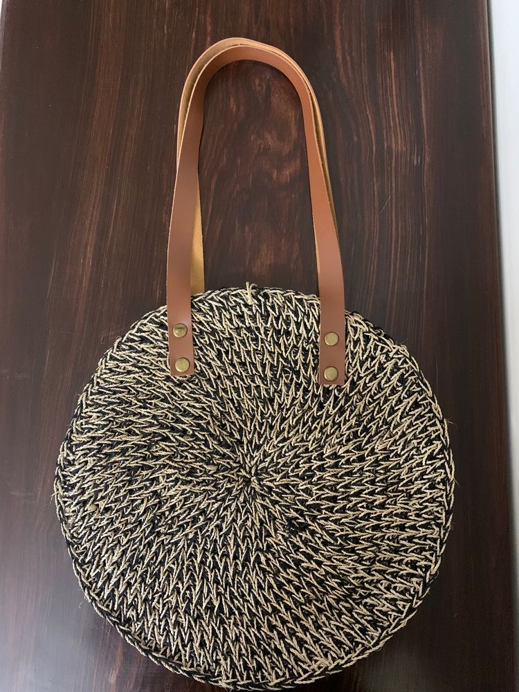 Black and Brown | Beach Crochet Bag | Bali