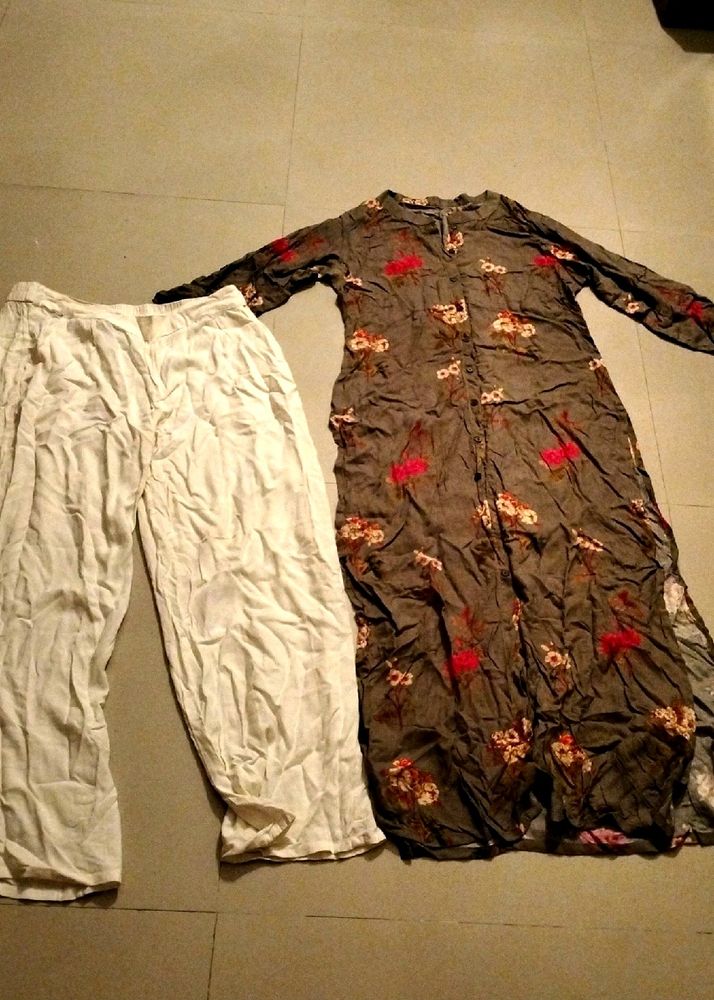 Floral Kurta + Plazzo