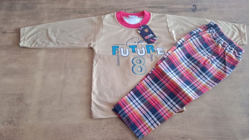 Cotton T Shirt Pajama For Kids