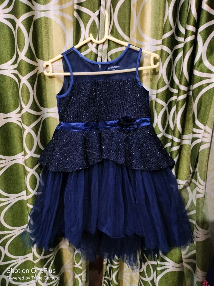 Navy Blue Fril Frock