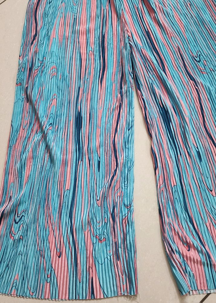 Pleated Beautiful Tye Dye Plazzo Pants