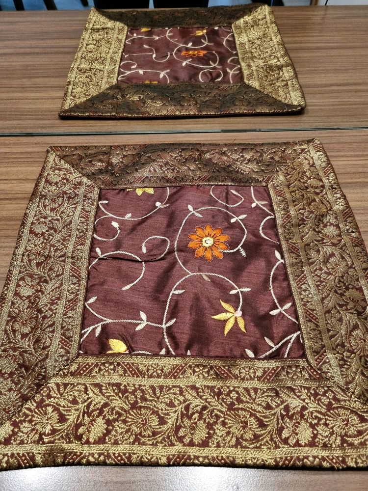 SALE DIWALI 16"x16" SILK EMBR CUSHION COVER @199