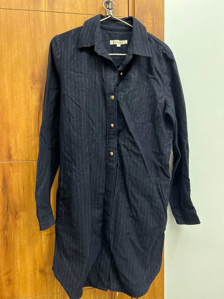 Navy Blue Buttoned Shirt